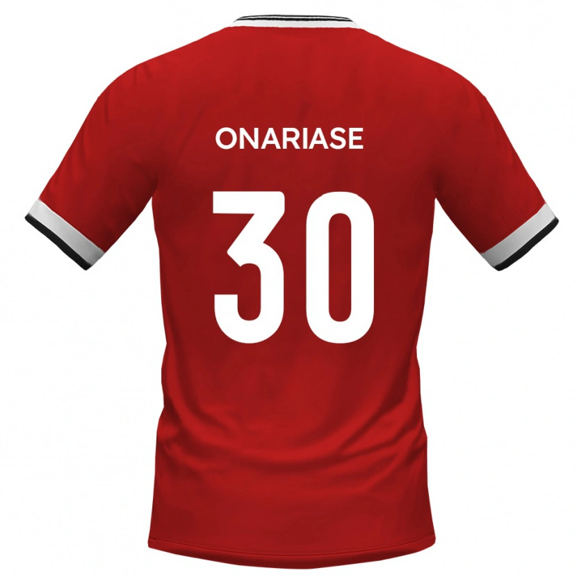 Danxen Herren Emmanuel Onariase #30 Weiß Schwarz Auswärtstrikot Trikot 2025/26 T-Shirt