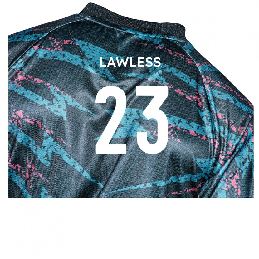 Danxen Herren Conor Lawless #23 Schwarz Marine Auswärtstrikot Trikot 2025/26 T-Shirt