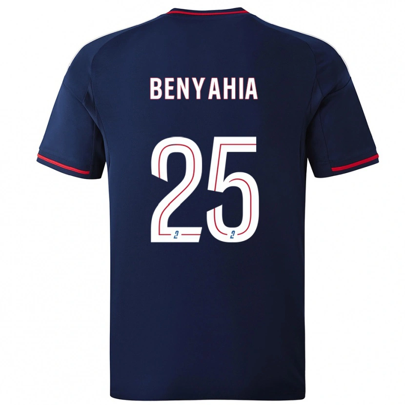 Danxen Herren Inès Benyahia #25 Marine Rot Auswärtstrikot Trikot 2025/26 T-Shirt