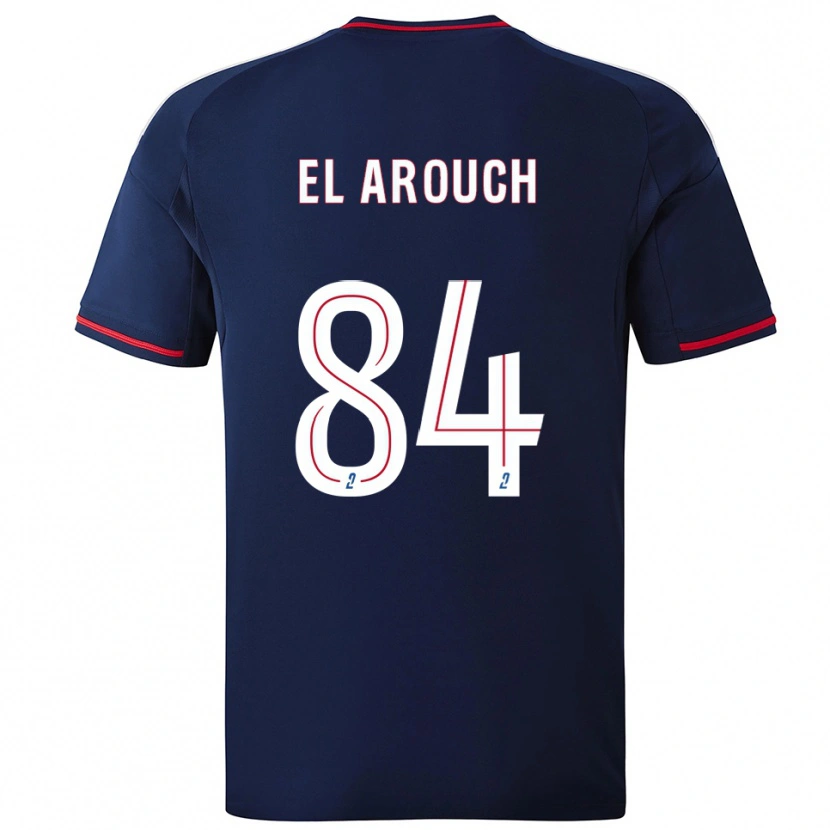 Danxen Herren Mohamed El Arouch #84 Marine Rot Auswärtstrikot Trikot 2025/26 T-Shirt