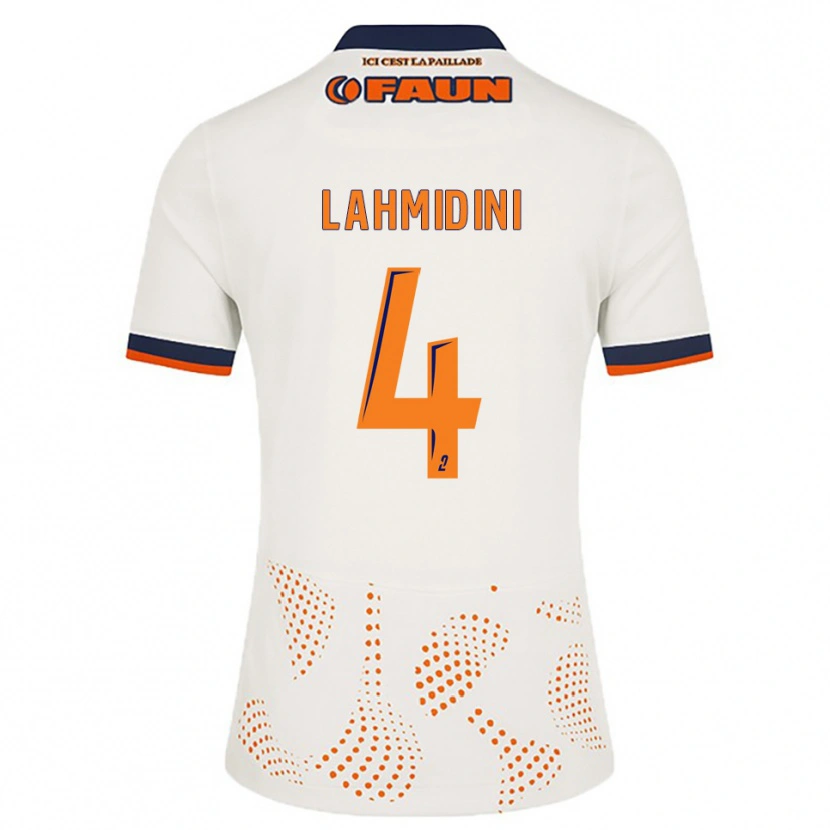 Danxen Herren Marouan Lahmidini #4 Weiß Orange Auswärtstrikot Trikot 2025/26 T-Shirt