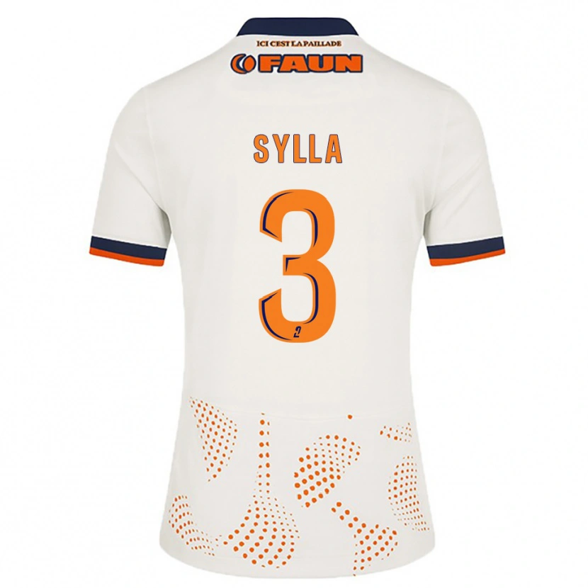 Danxen Herren Issiaga Sylla #3 Weiß Orange Auswärtstrikot Trikot 2025/26 T-Shirt