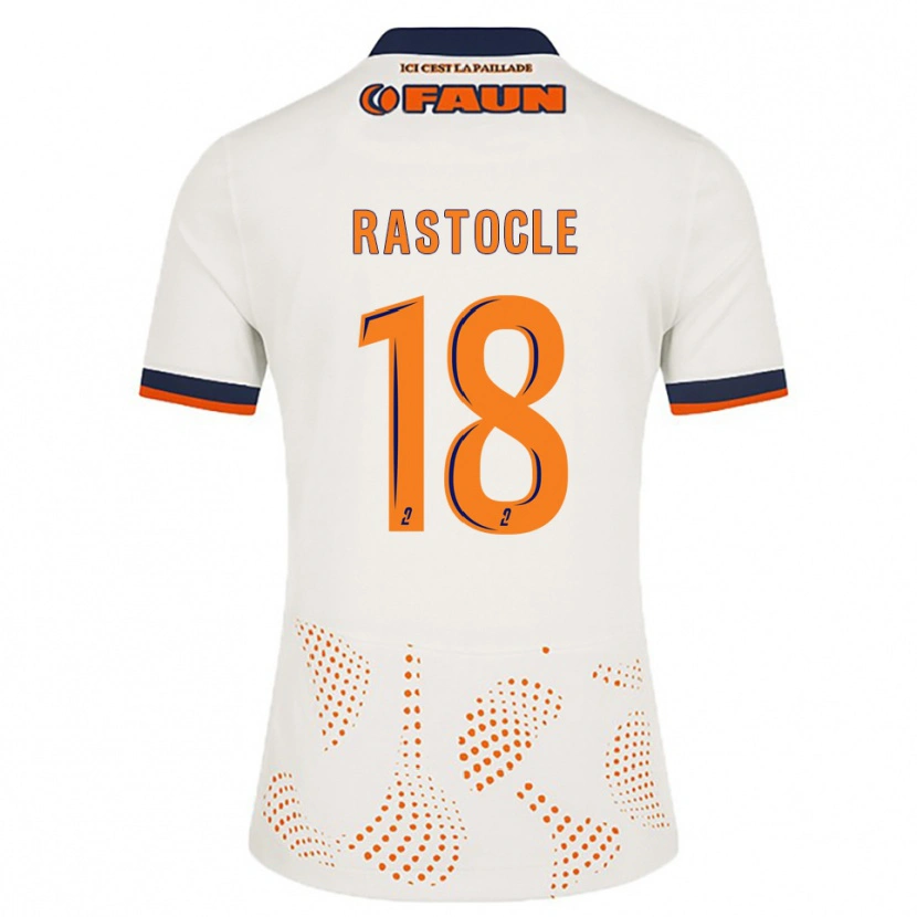 Danxen Herren Jade Rastocle #18 Weiß Orange Auswärtstrikot Trikot 2025/26 T-Shirt