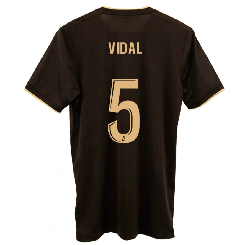 Danxen Herren Clément Vidal #5 Blau Rot Auswärtstrikot Trikot 2025/26 T-Shirt