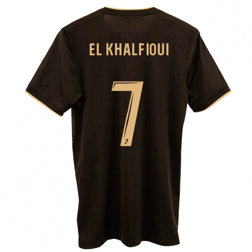 Danxen Herren Zakari El Khalfioui #7 Blau Rot Auswärtstrikot Trikot 2025/26 T-Shirt