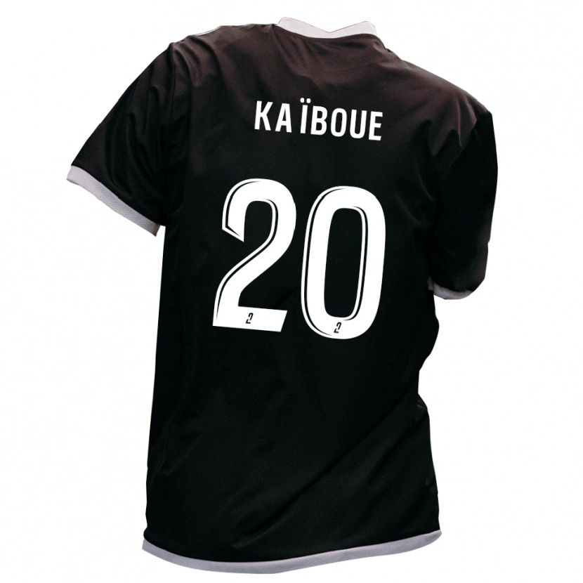 Danxen Herren Kylian Kaïboue #20 Schwarz Gold Auswärtstrikot Trikot 2025/26 T-Shirt