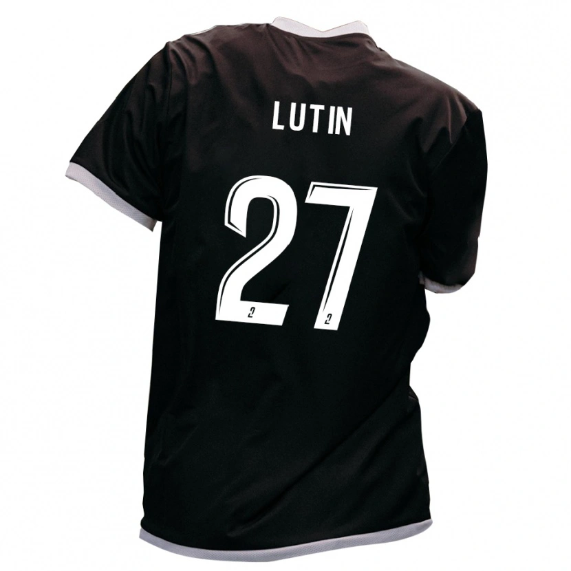 Danxen Herren Rayan Lutin #27 Schwarz Gold Auswärtstrikot Trikot 2025/26 T-Shirt