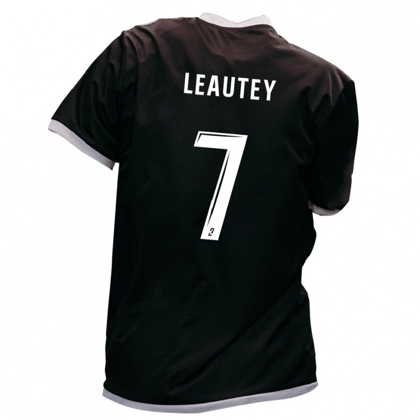 Danxen Herren Antoine Leautey #7 Schwarz Gold Auswärtstrikot Trikot 2025/26 T-Shirt