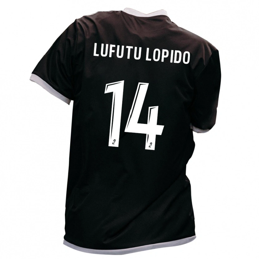 Danxen Herren Brooklyn Lufutu Lopido #14 Schwarz Gold Auswärtstrikot Trikot 2025/26 T-Shirt