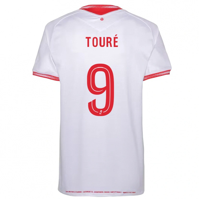 Danxen Herren Cheikh Touré #9 Schwarz Rot Auswärtstrikot Trikot 2025/26 T-Shirt