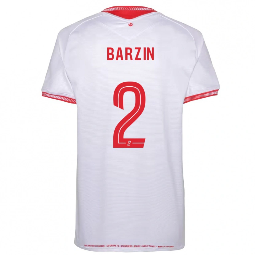 Danxen Herren Réginald Barzin #2 Schwarz Rot Auswärtstrikot Trikot 2025/26 T-Shirt