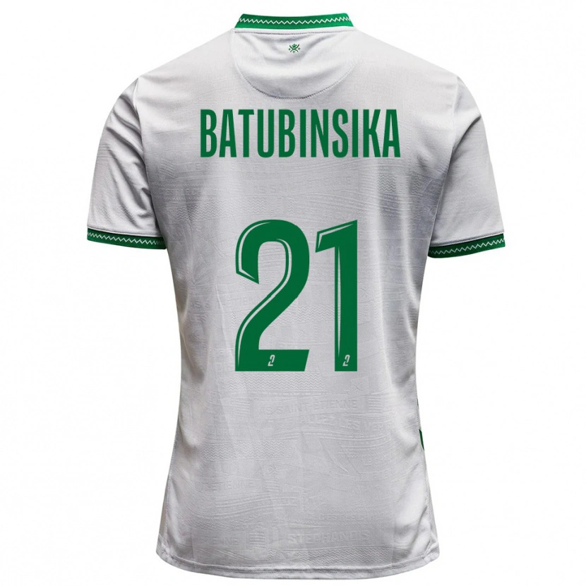 Danxen Herren Dylan Batubinsika #21 Weiß Grün Auswärtstrikot Trikot 2025/26 T-Shirt