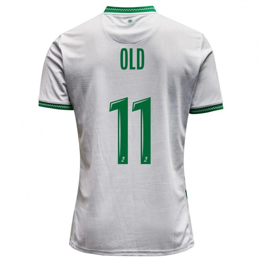 Danxen Herren Ben Old #11 Weiß Grün Auswärtstrikot Trikot 2025/26 T-Shirt