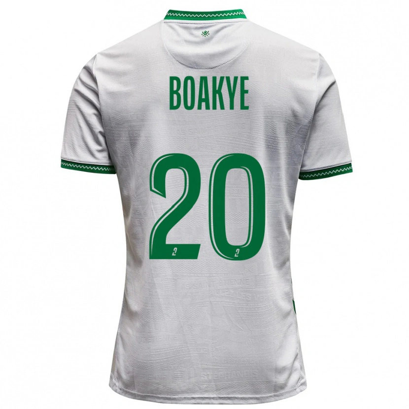 Danxen Herren Augustine Boakye #20 Weiß Grün Auswärtstrikot Trikot 2025/26 T-Shirt