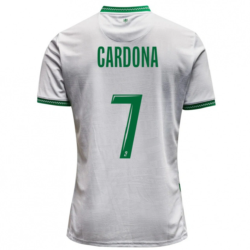 Danxen Herren Irvin Cardona #7 Weiß Grün Auswärtstrikot Trikot 2025/26 T-Shirt