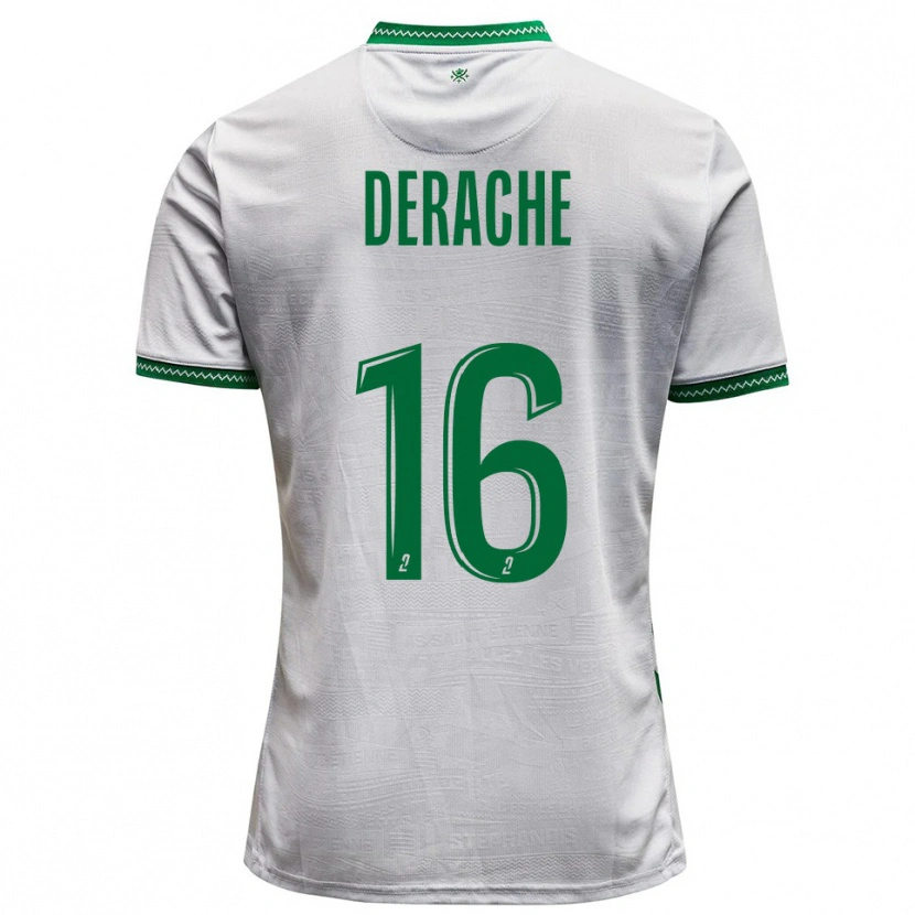 Danxen Herren Joseph Derache #16 Weiß Grün Auswärtstrikot Trikot 2025/26 T-Shirt