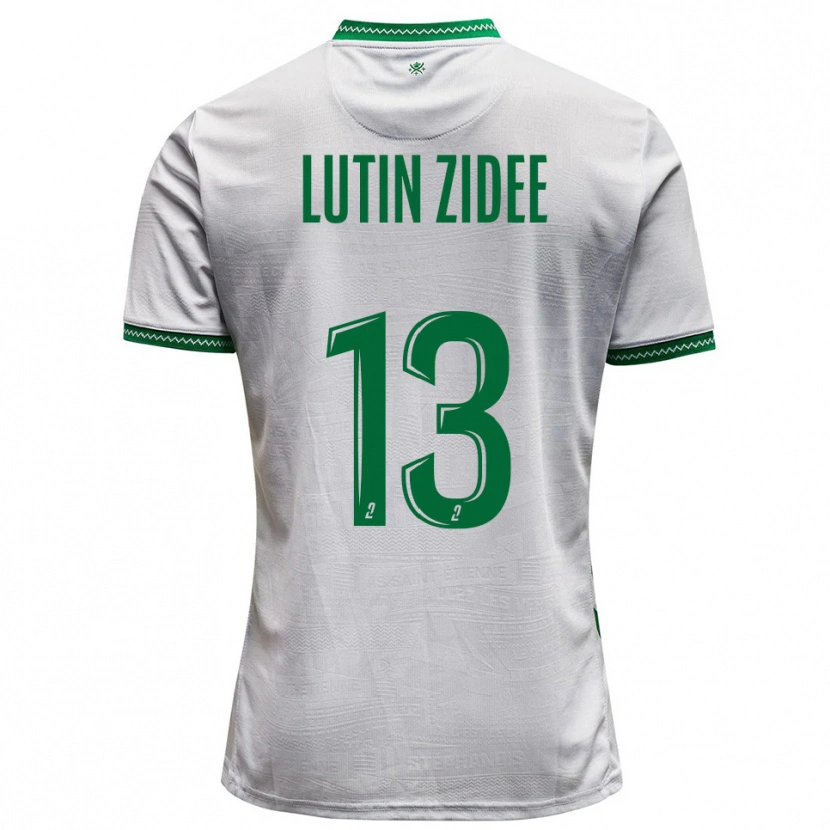 Danxen Herren Medhy Lutin Zidee #13 Weiß Grün Auswärtstrikot Trikot 2025/26 T-Shirt