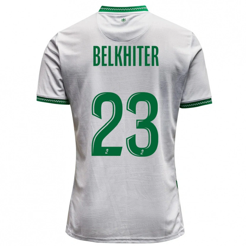 Danxen Herren Morgane Belkhiter #23 Weiß Grün Auswärtstrikot Trikot 2025/26 T-Shirt