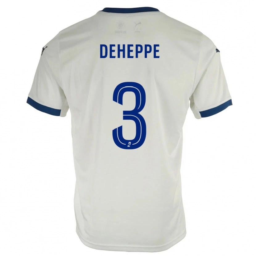 Danxen Herren Nathan Deheppe #3 Weiß Blau Auswärtstrikot Trikot 2025/26 T-Shirt