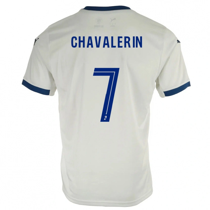 Danxen Herren Xavier Chavalerin #7 Weiß Blau Auswärtstrikot Trikot 2025/26 T-Shirt