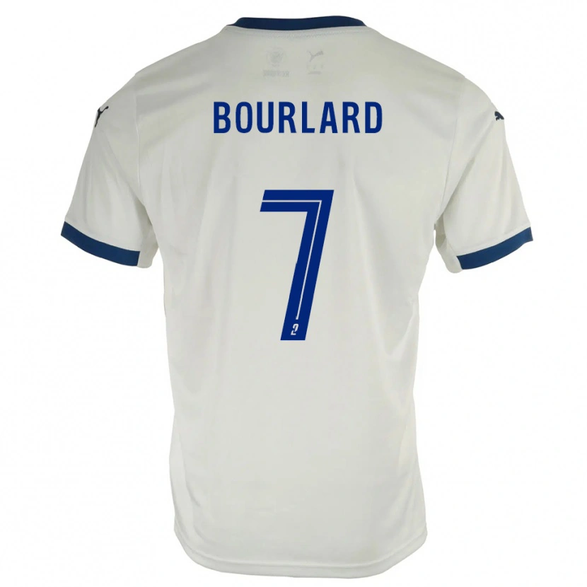 Danxen Herren Liam Bourlard #7 Weiß Blau Auswärtstrikot Trikot 2025/26 T-Shirt