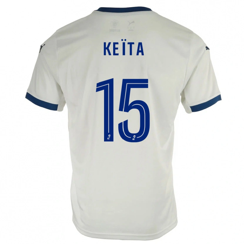 Danxen Herren Modibo Keïta #15 Weiß Blau Auswärtstrikot Trikot 2025/26 T-Shirt