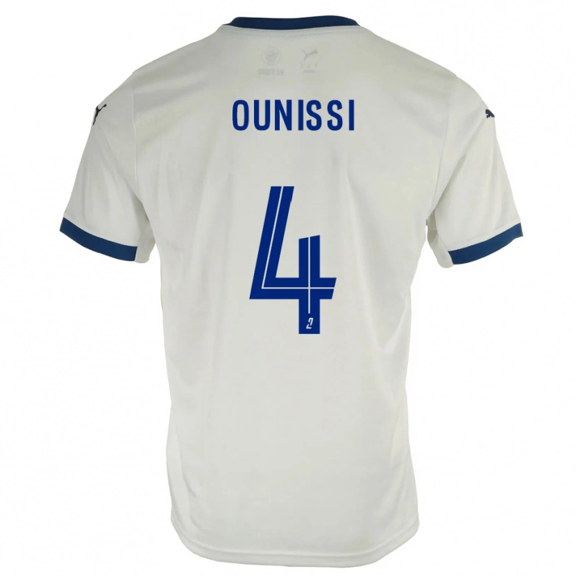 Danxen Herren Ilian Ounissi #4 Weiß Blau Auswärtstrikot Trikot 2025/26 T-Shirt