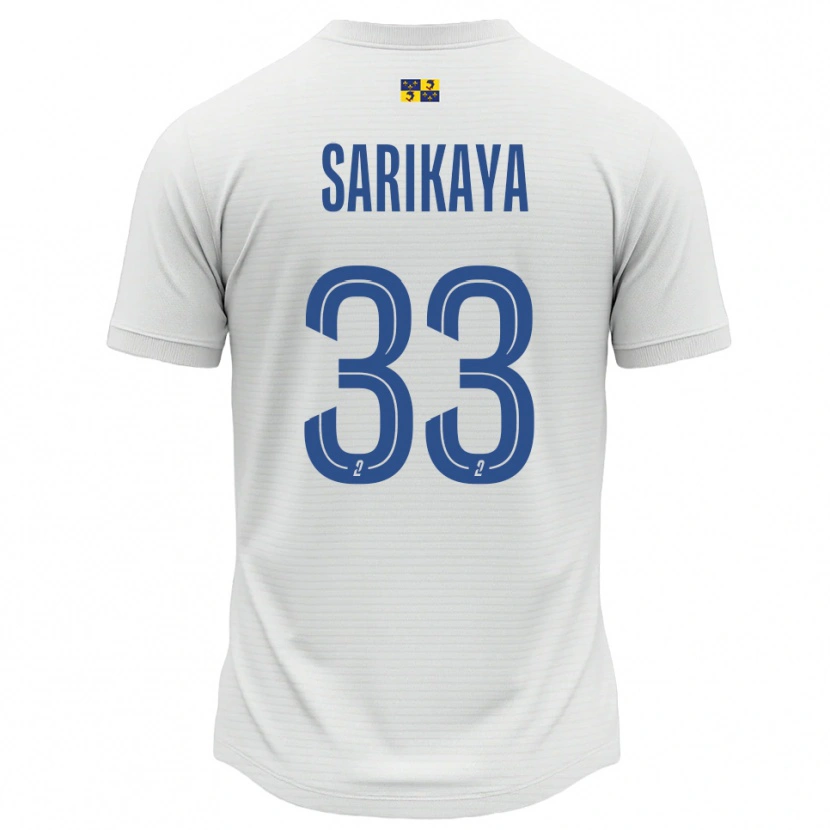 Danxen Herren Efe Sarıkaya #33 Weiß Blau Auswärtstrikot Trikot 2025/26 T-Shirt