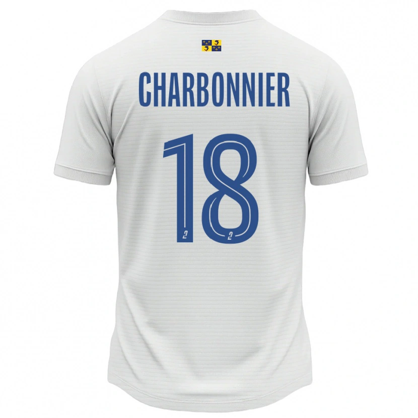 Danxen Herren Candice Charbonnier #18 Weiß Blau Auswärtstrikot Trikot 2025/26 T-Shirt