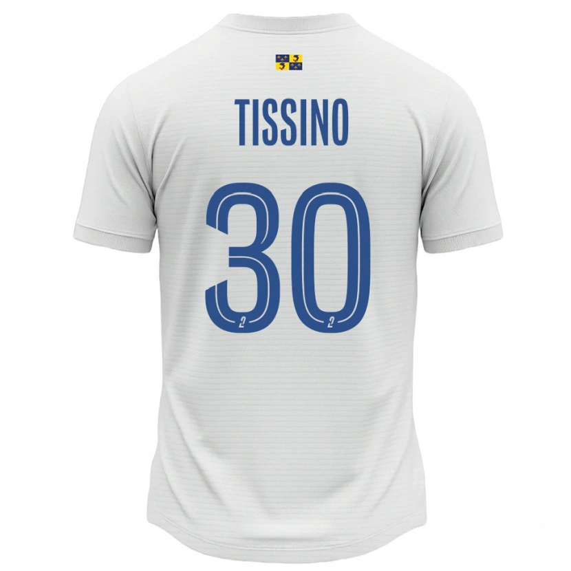 Danxen Herren Julie Tissino #30 Weiß Blau Auswärtstrikot Trikot 2025/26 T-Shirt