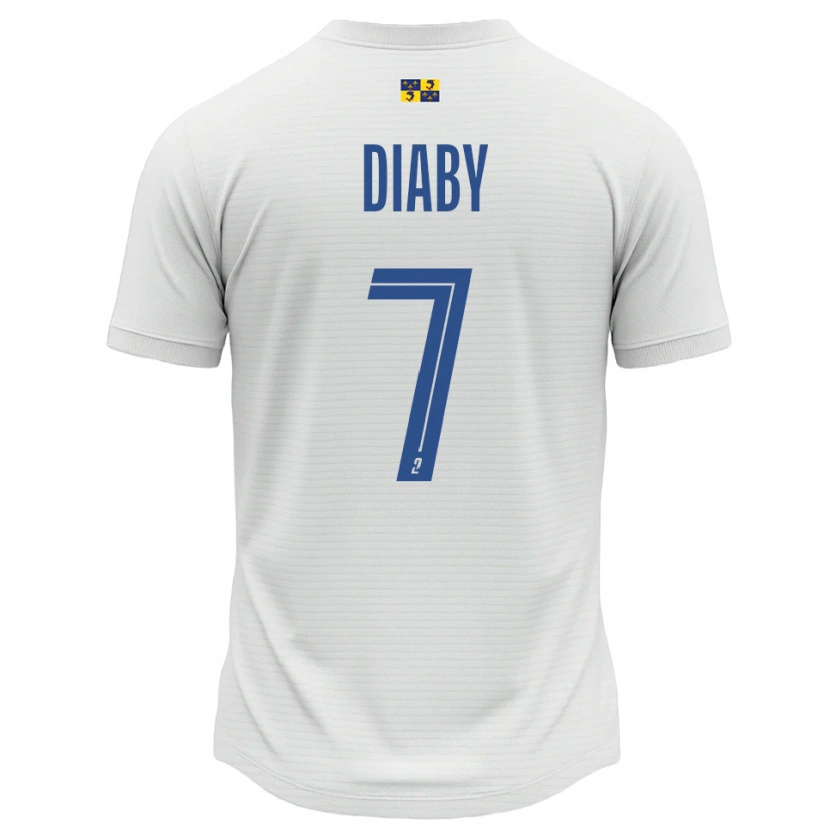 Danxen Herren Yadaly Diaby #7 Weiß Blau Auswärtstrikot Trikot 2025/26 T-Shirt