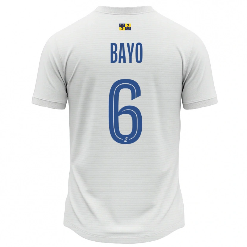 Danxen Herren Yadali Bayo #6 Weiß Blau Auswärtstrikot Trikot 2025/26 T-Shirt