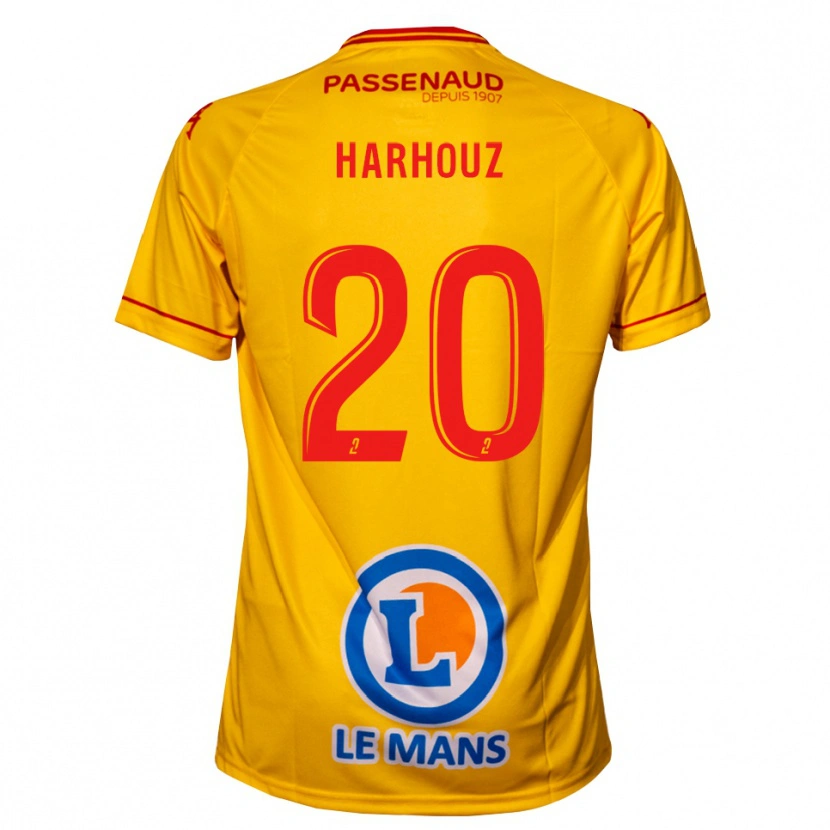 Danxen Herren William Harhouz #20 Gelb Auswärtstrikot Trikot 2025/26 T-Shirt