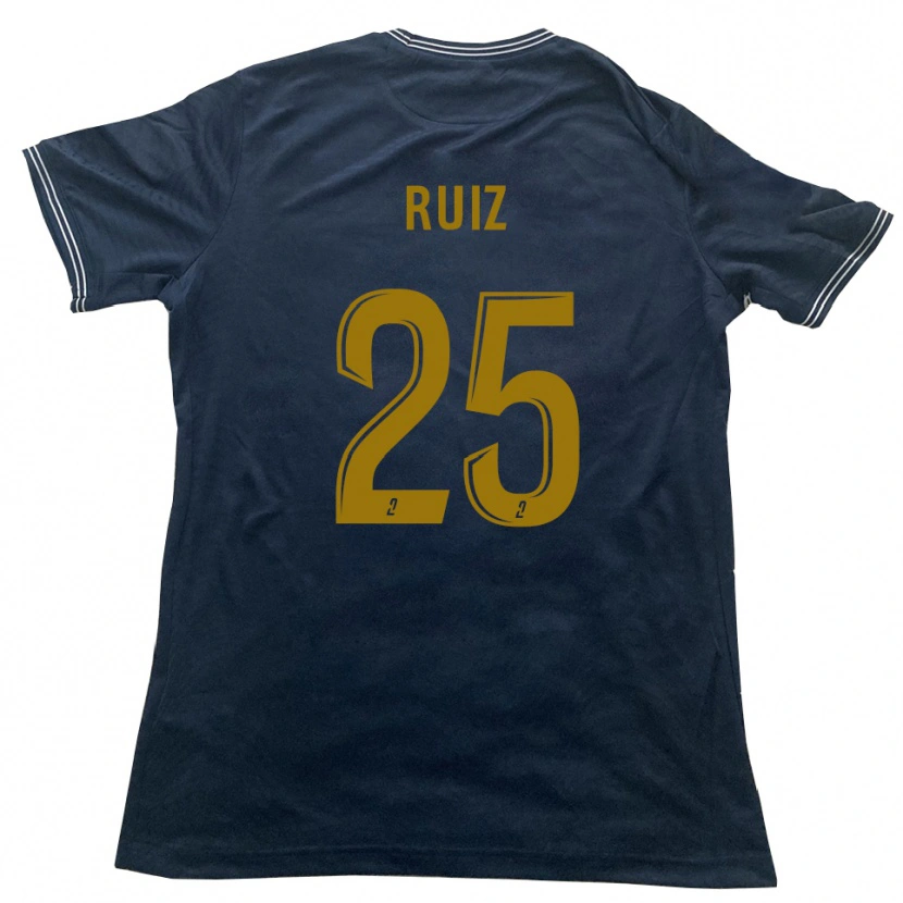 Danxen Herren Jean Ruiz #25 Marine Gold Auswärtstrikot Trikot 2025/26 T-Shirt