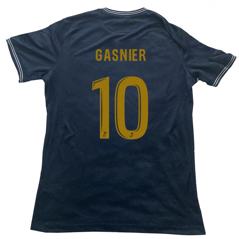 Danxen Herren Kyllian Gasnier #10 Marine Gold Auswärtstrikot Trikot 2025/26 T-Shirt