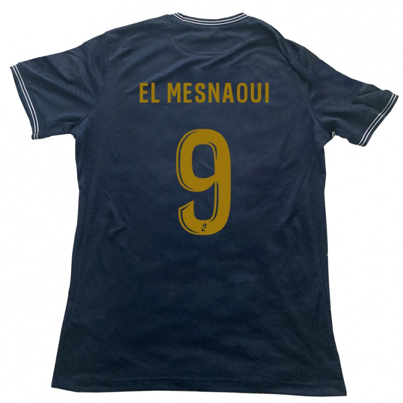 Danxen Herren Zayd El Mesnaoui #9 Marine Gold Auswärtstrikot Trikot 2025/26 T-Shirt