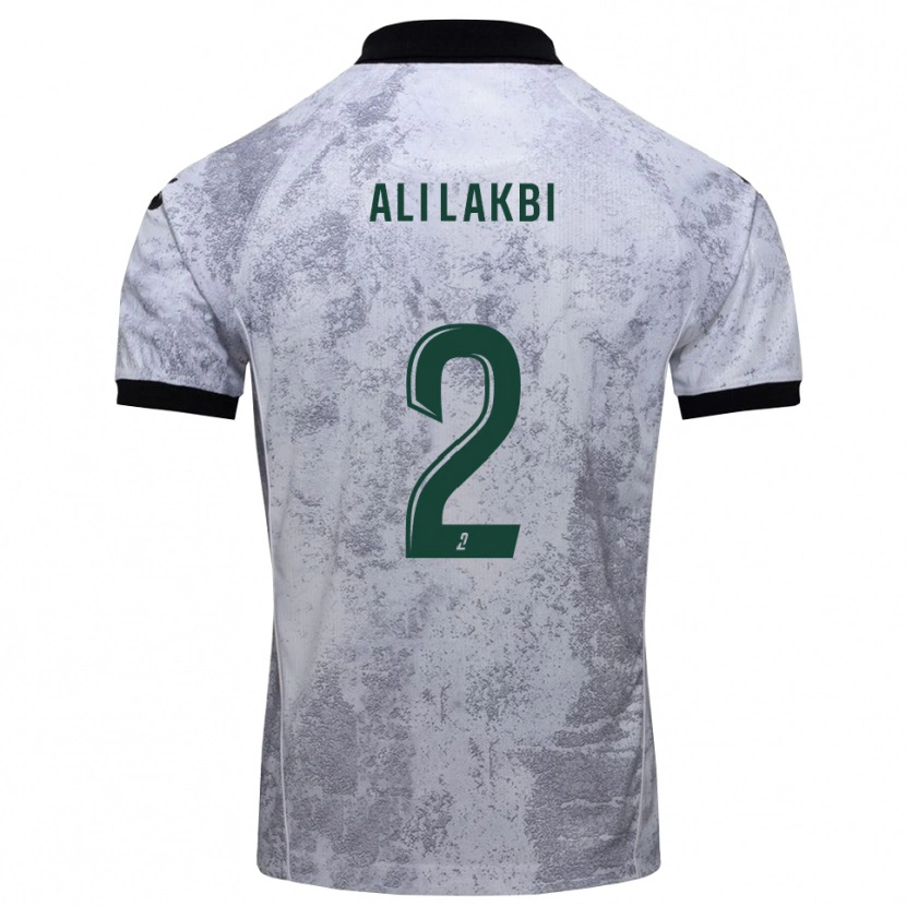 Danxen Herren Mohamed Ali Lakbi #2 Weiß Schwarz Auswärtstrikot Trikot 2025/26 T-Shirt