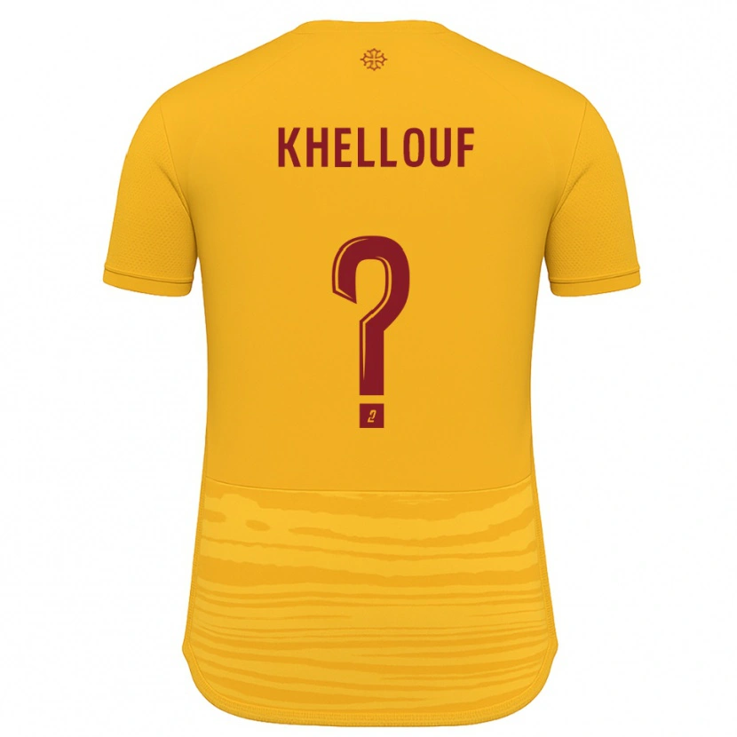 Danxen Herren Ilyann Khellouf #0 Orange Burgunder Auswärtstrikot Trikot 2025/26 T-Shirt