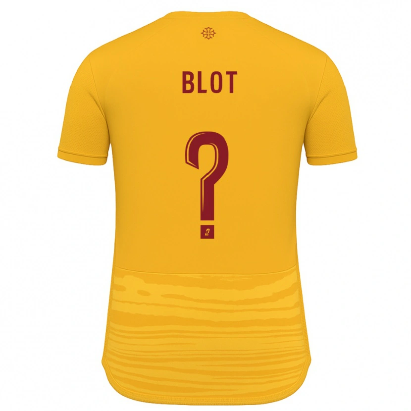 Danxen Herren Titouan Blot #0 Orange Burgunder Auswärtstrikot Trikot 2025/26 T-Shirt