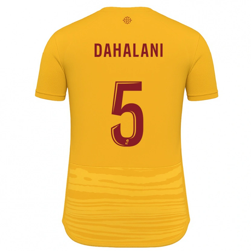 Danxen Herren Yanis Dahalani #5 Orange Burgunder Auswärtstrikot Trikot 2025/26 T-Shirt