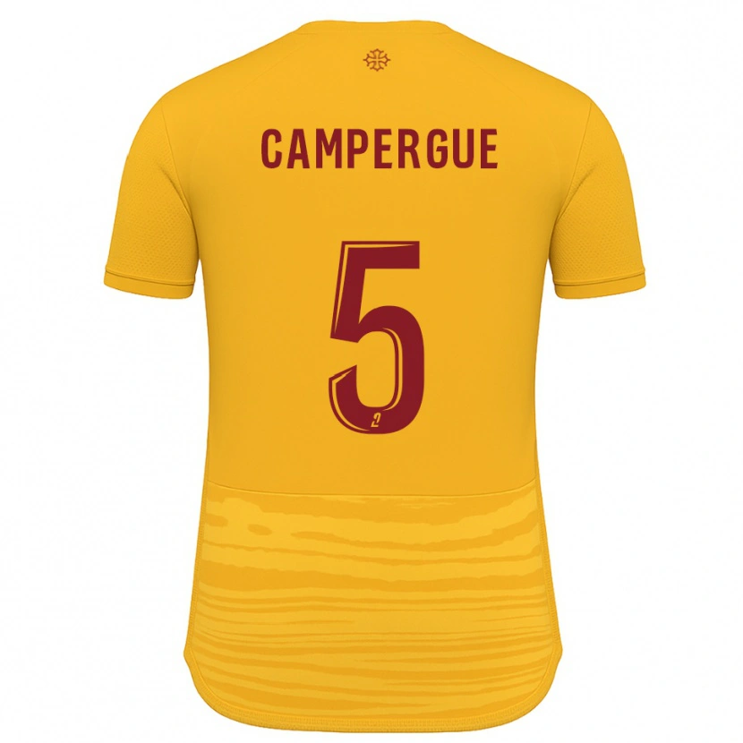 Danxen Herren Raphaël Campergue #5 Orange Burgunder Auswärtstrikot Trikot 2025/26 T-Shirt