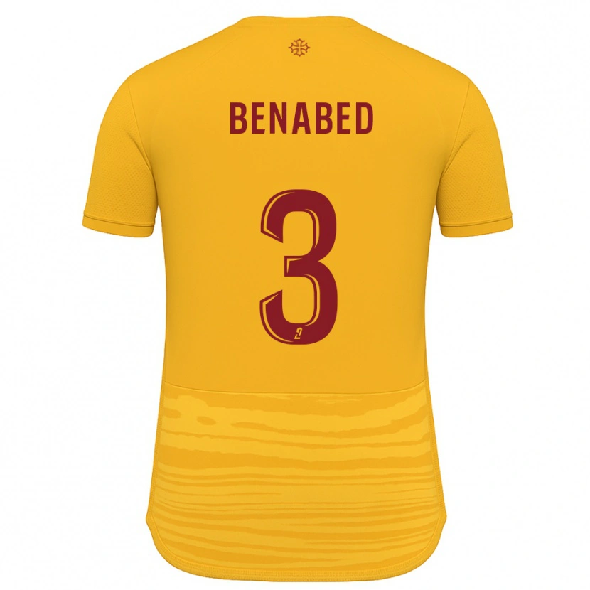 Danxen Herren Faouzi Benabed #3 Orange Burgunder Auswärtstrikot Trikot 2025/26 T-Shirt