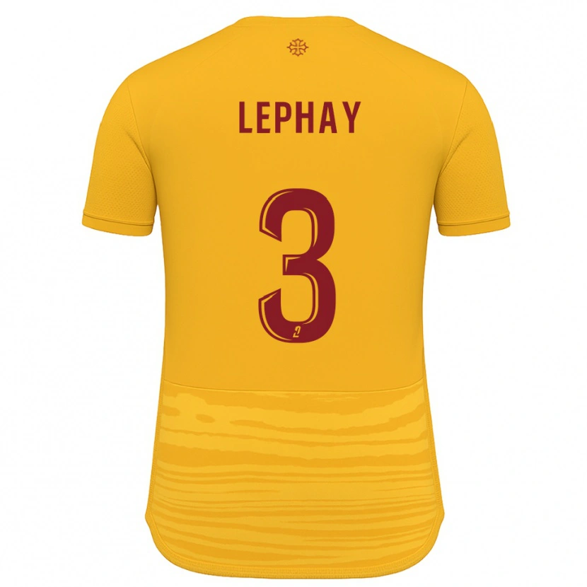 Danxen Herren Jules Lephay #3 Orange Burgunder Auswärtstrikot Trikot 2025/26 T-Shirt