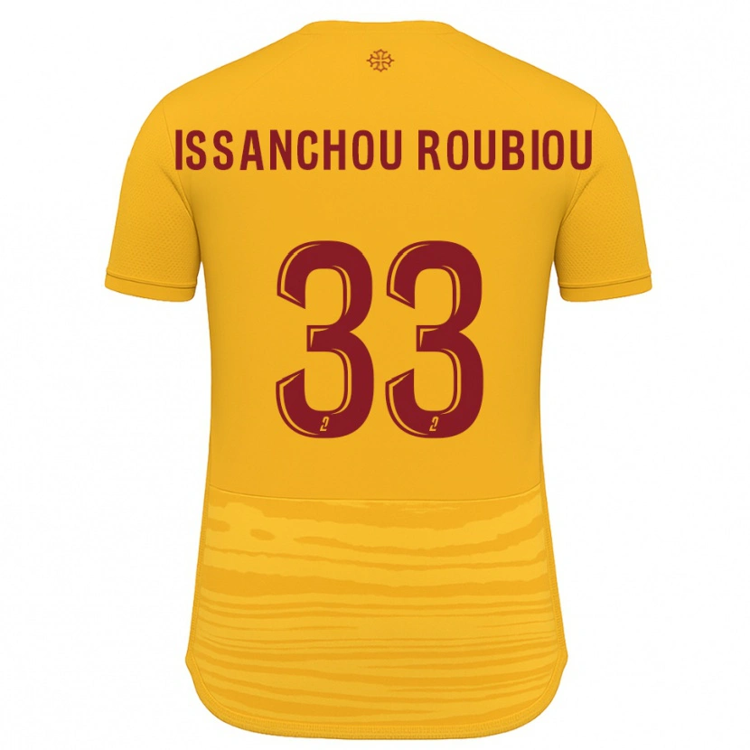 Danxen Herren Corentin Issanchou Roubiou #33 Orange Burgunder Auswärtstrikot Trikot 2025/26 T-Shirt