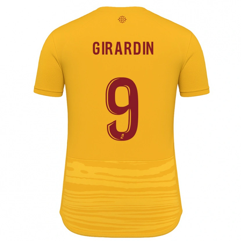Danxen Herren Isaiah Girardin #9 Orange Burgunder Auswärtstrikot Trikot 2025/26 T-Shirt