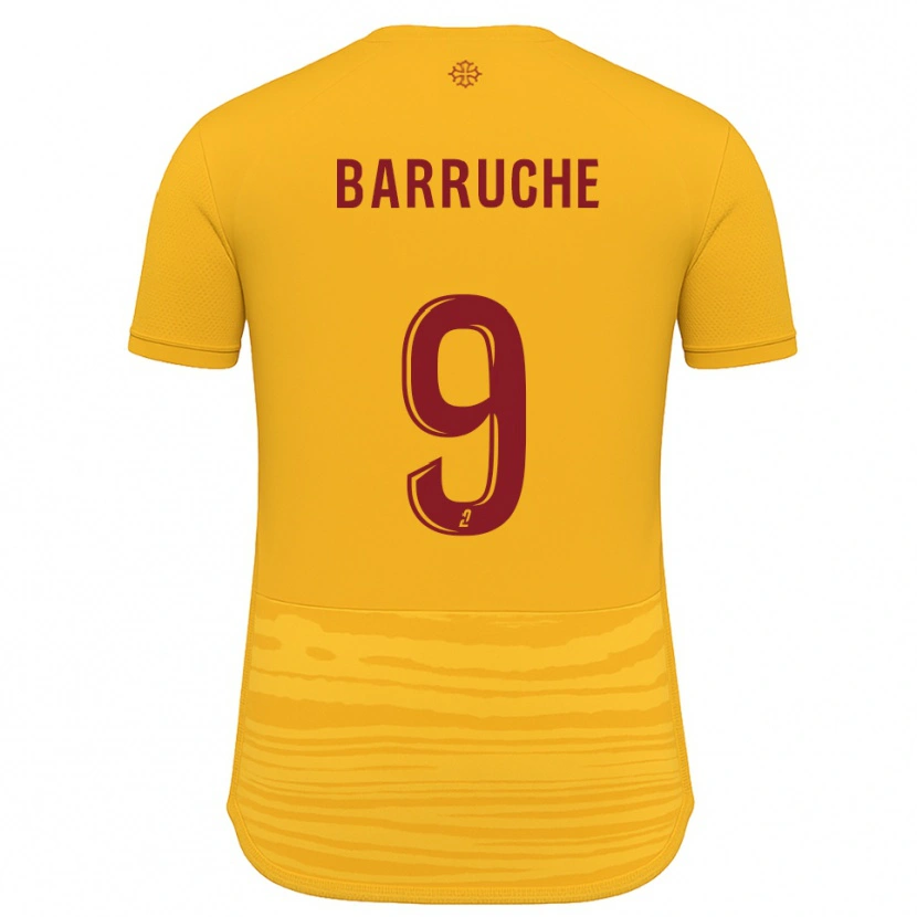 Danxen Herren Théo Barruche #9 Orange Burgunder Auswärtstrikot Trikot 2025/26 T-Shirt