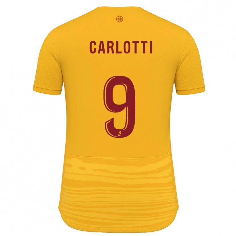 Danxen Herren Fabio Carlotti #9 Orange Burgunder Auswärtstrikot Trikot 2025/26 T-Shirt