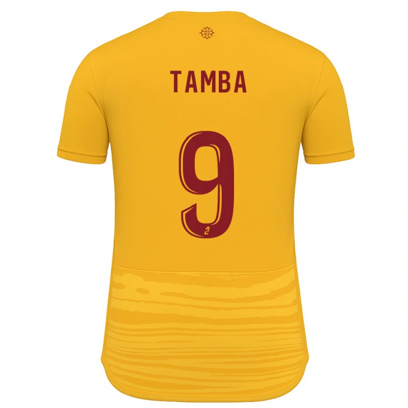 Danxen Herren Adama Tamba #9 Orange Burgunder Auswärtstrikot Trikot 2025/26 T-Shirt