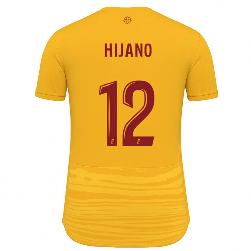 Danxen Herren Noa Hijano #12 Orange Burgunder Auswärtstrikot Trikot 2025/26 T-Shirt