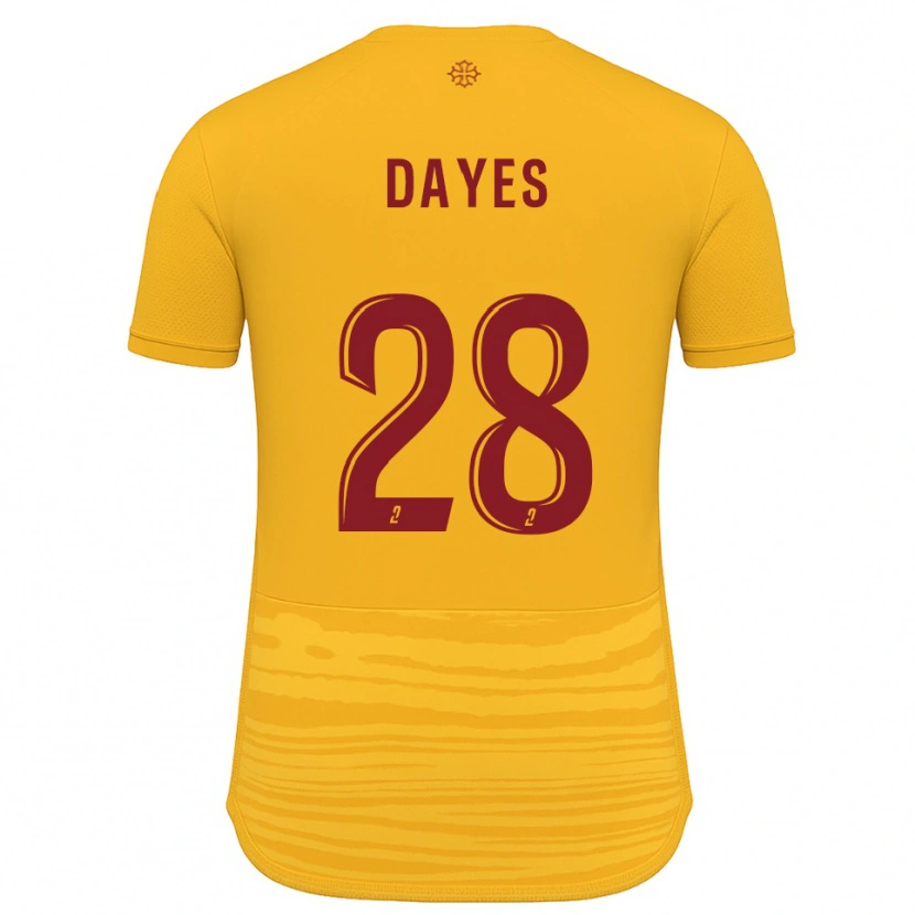 Danxen Herren Mikayla Dayes #28 Orange Burgunder Auswärtstrikot Trikot 2025/26 T-Shirt